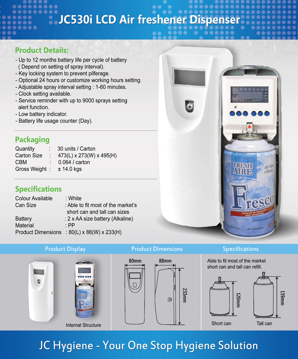 JC530i LCD air freshenser dispenser
