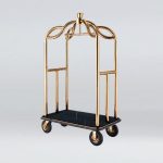 Crown Birdcage Cart (Gold Plated)