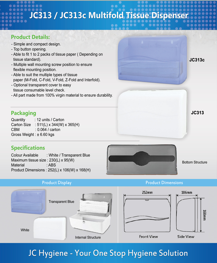 JC313-Multifold-Tissue-Dispenser-6