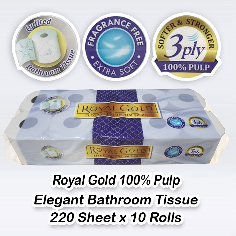 elegant bathroom royal gold tissue