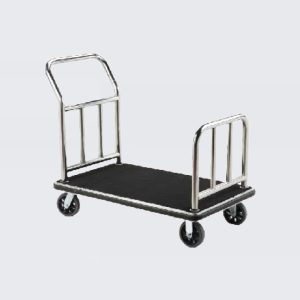 Stainless Steel Luggage Trolley Half Cut